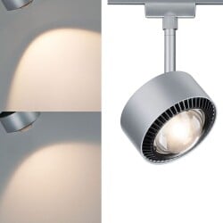 URail LED Spot Aldan 1x9W Schwarz und Chrom matt dimmbar
