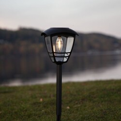 LED Solarleuchte Felix in Schwarz 450 mm