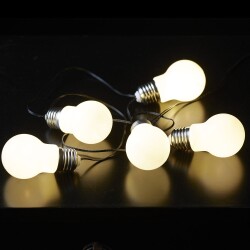 LED-Lichterkette Glow in Weiß Batteriebetrieben