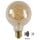 Vintage LED Lampe, Dämmerungssensor, E27, Globe G95, Filament, 4W, 230lm, 2200K 1er-Pack