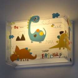 Childrens room wall lamp Dinos e27