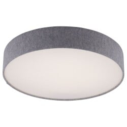 Q-Smart led ceiling light Q-Kiara in grey tunable white...