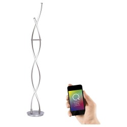 Q-Smart led floor lamp Q-Malina in silver tunable white...
