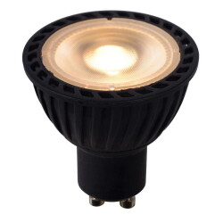 led bulb gu10 reflector - par16 in black 5w 320lm 2200-3000k