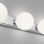 LED Wandleuchte Lis in Chrom und Weiß-satiniert 4x 3W 920lm IP44