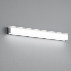 LED Wandleuchte Nok in Chrom und Transparent-satiniert IP44