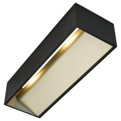 led wall light logs In l 17w 3000k 1100lm dimmable in black
