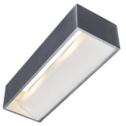 LED Wandleuchte LOGS In L 19W 1100lm dimmbar in Silber...