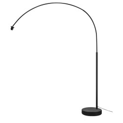 Floor lamp Fenda max. 25w e27 steel in black
