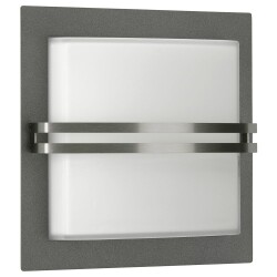Wall light e27 ip44 in anthracite 260mm without motion...
