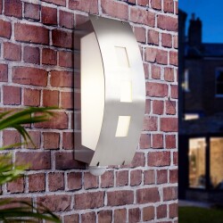 Stainless steel outdoor wall light Aqua Toma ip44