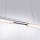 Q-Smart LED Pendelleuchte Q-Henrik in Silber inkl. Fernbedienung ausziehbar