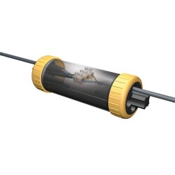 Kabelsysteembus Gesis voor kabelaansluiting in zwart ip68
