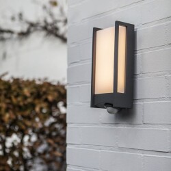 led Qubo outdoor wall light in die-cast aluminium in...