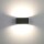 LED Außenwandleuchte Gemini in Anthrazit Up- And Downlight 3000K 65x89x140mm