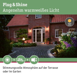 LED Spot Plug & Shine 6W 310lm IP65 Warmweiß in...