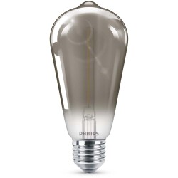 Philips led lamp replaces 11w, e27 Edisonform st64, grey,...