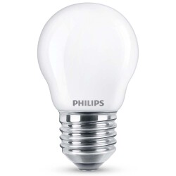 Philips led lamp replaces 40w, e27 drop shape p45, white,...
