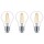 Philips LED Lampe ersetzt 60W, E27 Standardform A60, klar, warmweiß, 806 Lumen, nicht dimmbar, 3er Pack