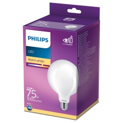 Philips LED Lampe ersetzt 75W, E27 Globe G120,...