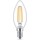Philips LED Lampe ersetzt 60W, E14 Kerzenform B35, klar, warmweiß, 806 Lumen, nicht dimmbar, 1er Pack