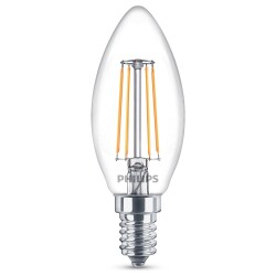 Philips ledlamp vervangt 40w, e14 kaars b35, helder, warm...