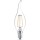 Philips LED Lampe ersetzt 25W, E14 Windstoßkerze BA35, klar, warmweiß, 250 Lumen, nicht dimmbar, 1er Pack