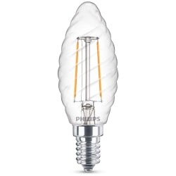 Philips LED Lampe ersetzt 25W, E14 Kerzeform ST35, klar,...