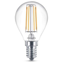 Philips led lamp replaces 40w, e14 drops p45, clear, warm...
