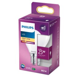 Philips LED Lampe ersetzt 25W, E14 Tropfenform P45,...