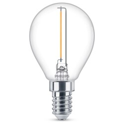 Philips led lamp replaces 15w, e14 drops p45, clear, warm...