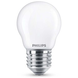Philips led lamp replaces 40w, e27 drop shape p45, white,...