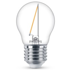 Philips ledlamp vervangt 15w, e27 druppels p45, helder,...
