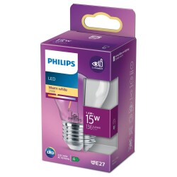 Philips LED Lampe ersetzt 15W, E27 Tropfen P45, klar,...
