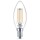 Philips LED Lampe ersetzt 40W, E14 Kerze B35, klar, warmweiß, 470 Lumen, nicht dimmbar, 3er Pack