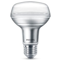 Philips LED Lampe ersetzt 60W, E27 Reflektor R80, klar,...
