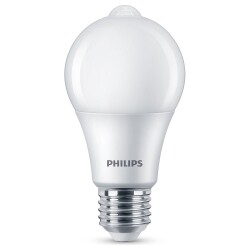 Philips led lamp with motion detector replaces 60w, e27...