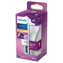 Philips LED Lampe mit Bewegunsmelder ersetzt 60W, E27...