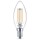 Philips LED Lampe ersetzt 40W, E14 Kerze B35, klar, warmweiß, 470 Lumen, nicht dimmbar, 4er Pack