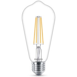 Philips LED Lampe ersetzt 40W, E27 Edisonform ST64, klar,...