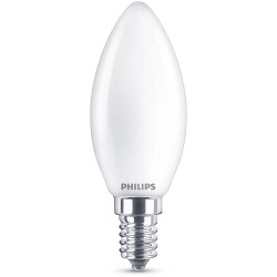 Philips LED Lampe ersetzt 60W, E14 Kerzenform B35,...
