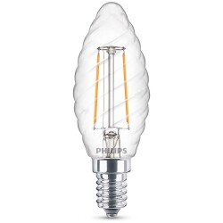 Philips LED Lampe ersetzt 25W, E14 Kerzeform ST35, klar,...