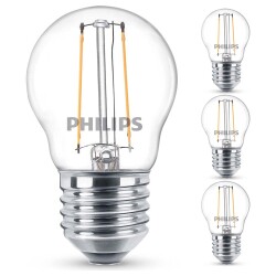 Philips LED Lampe ersetzt 25W, E27 Tropfenform P45, klar,...