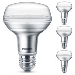Philips LED Lampe ersetzt 60W, E27 Reflektor R80, klar,...