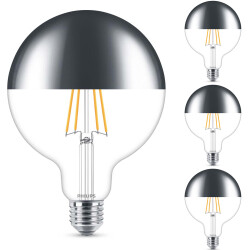 Philips LED Lampe ersetzt 50W, E27 Golbe G120,...