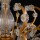 Kronleuchter Sevilla in Gold aus Metall 8-flammig