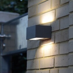 led Outdoor wall lamp Gemini in anthracite Up- And Downlight