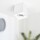 loomiQ | Deckenspot Santa Rosa in Weiß-matt und Schwarz GU10 eckig