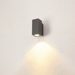 LED Wandleuchte Enola in Anthrazit und Transparent 6W...
