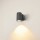 LED Wandleuchte Enola in Anthrazit und Transparent 10W 820lm IP65 rund
